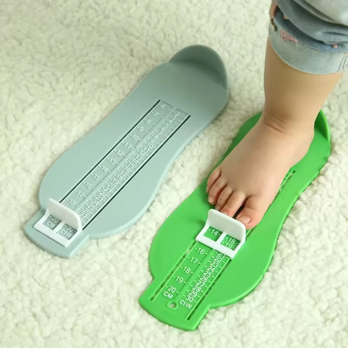 1pc-Baby Fuß Lineal Kinder Fuß Länge Messgerät Kind Schuhe Rechner Für Kinder Infant Schuhe Armaturen Gauge werkzeuge