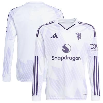 Manchester United adidas Auswärtstrikot 2025-26 – Kinder – Langarm Image