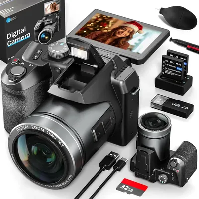 NBD Digital Camera 4K 64MP 16X flip camera suitable, suitable for photography beginners easy to learn and operate camera