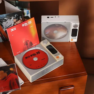 CD Player Bluetooth 5.0 Built-in Speaker Portable Rechargeable Support CD CD-R MP3 WMA USB 3.5mm AUX 87.5MHZ-108.MHZ