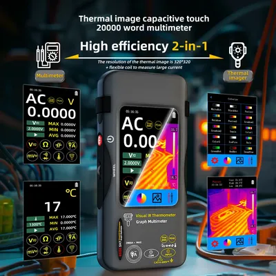 BSIDE SH7 320*320 Thermal Imager Camera 20000 Counts Digital Multimeter 2 in 1 IR Camera for Macro lens