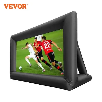 VEVOR 6Mx4M Inflatable Movie Projector Screen Oxford Fabric Material Large Display Area Home Cinema for Camping Parties Outdoor