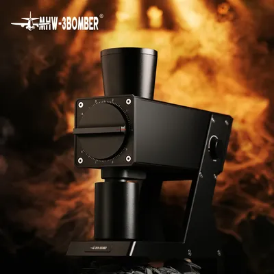 MHW-3BOMBER F74 Coffee Electric Grinder Machine Titanium Flat Burr Espresso Grinder with 90 Stepless for Pour Over/French Press