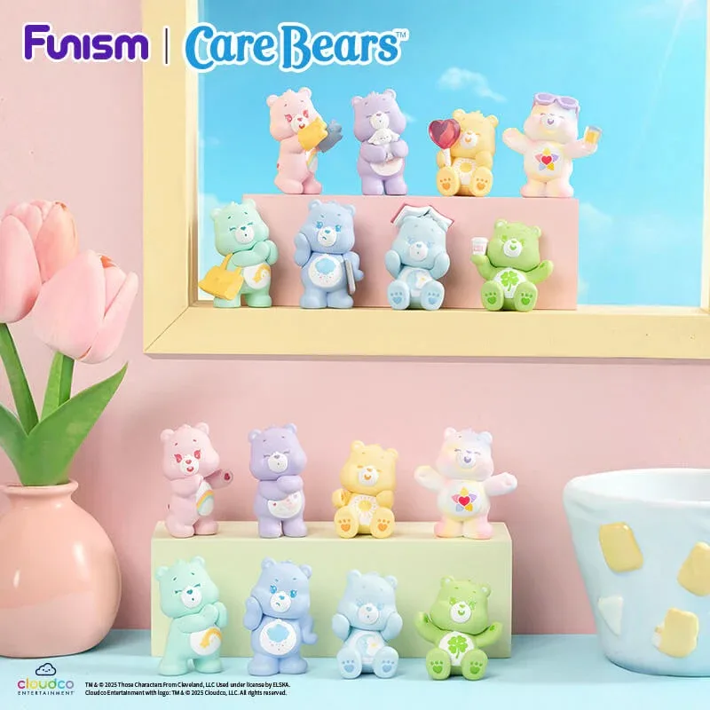 FUNISM Care Bears Little Things Series Cubby Face Blind Box Action Figure Cute Gift for Kids Birthday Party Series Blind Box