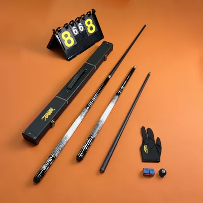 Upgrade Carbon Fiber Pool Cue Stick Leather Wrap Professional Carbon Technology,High Quality Carbon Pool Cue Stick, 13mm Billiar