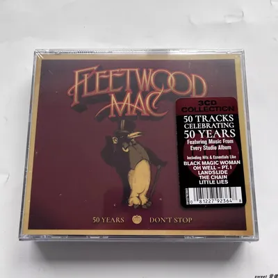Rock band Fleetwood Mac John McVie Music CD 50 Years Don't Stop Album 3pcs Music Record Cosplay Walkman Party Soundtracks Box
