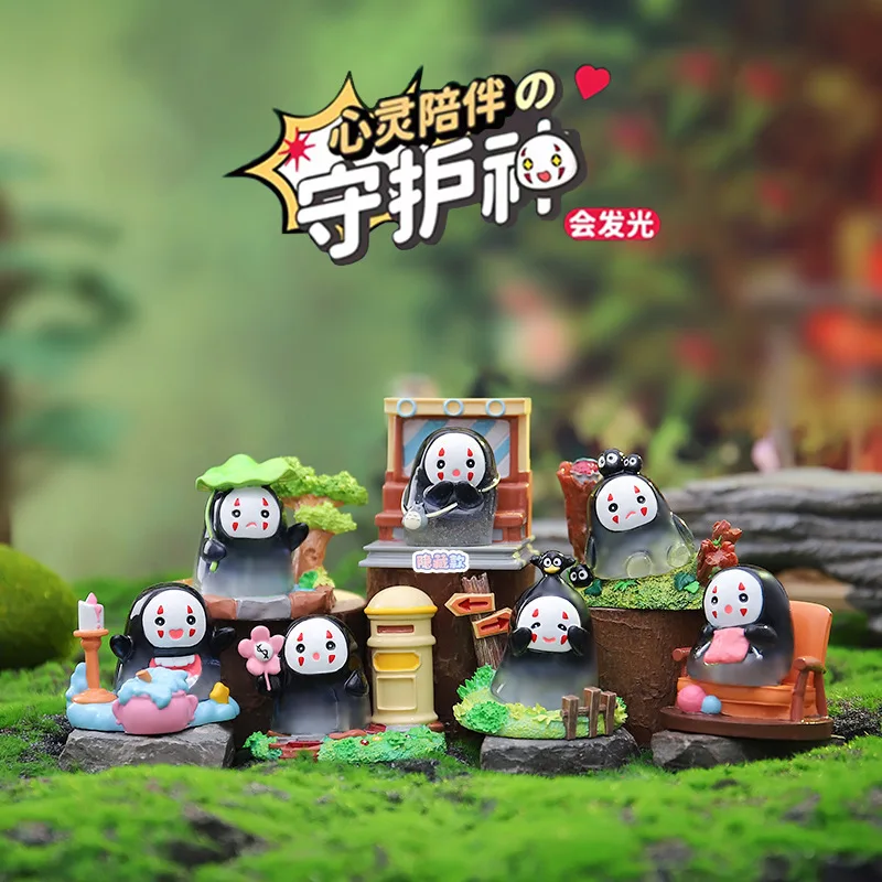 Hot Selling God Of The Mind Blind Box Hayao Miyazaki Anime Animation Desktop Luminous Display Surprise Box Birthday Gifts