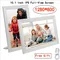 10"Digital Photo Frame IPS Picture Frames 1280*800 Full-View Screen Photo Album Clock Calendar Video Player with Remote Control