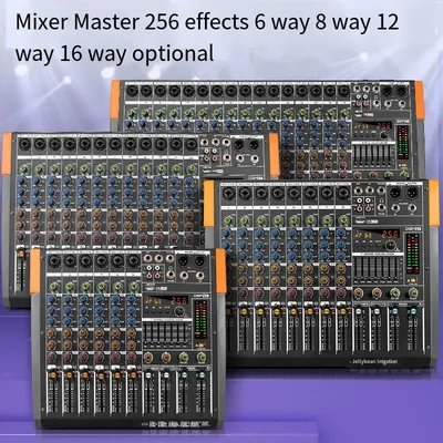 Mixer sound card professional 6 8 12 16-way USB Bluetooth conference computer audio tape equalization 99 kinds of reverberation
