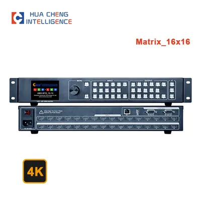 AMS-MTX_16x16 HDMI Video Matrix 4K Seamless Switching Splicing Web Control Multi Mode Processor