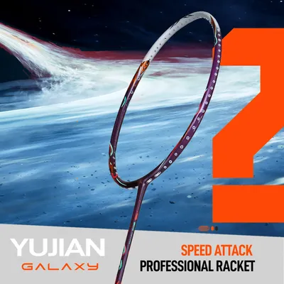 Kawasaki Badminton 2025 Brand New YUJIAN▪GALAXY 4U Secondary Acceleration 200km/h Speed raquete Air Boom Badminton Racket