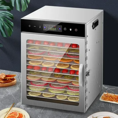 6/8/12/18 Layers Home Fruit Air Dryer Vegetable Snacks Meat Medicinal Materials Fruit Smart and Commercial Food Dehydrator