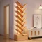 Solid Wood Tree-shaped Bookshelf Floor-to-ceiling Does Not Take Up Space Shelf Living Room Storage Shelf Display Shelf Household