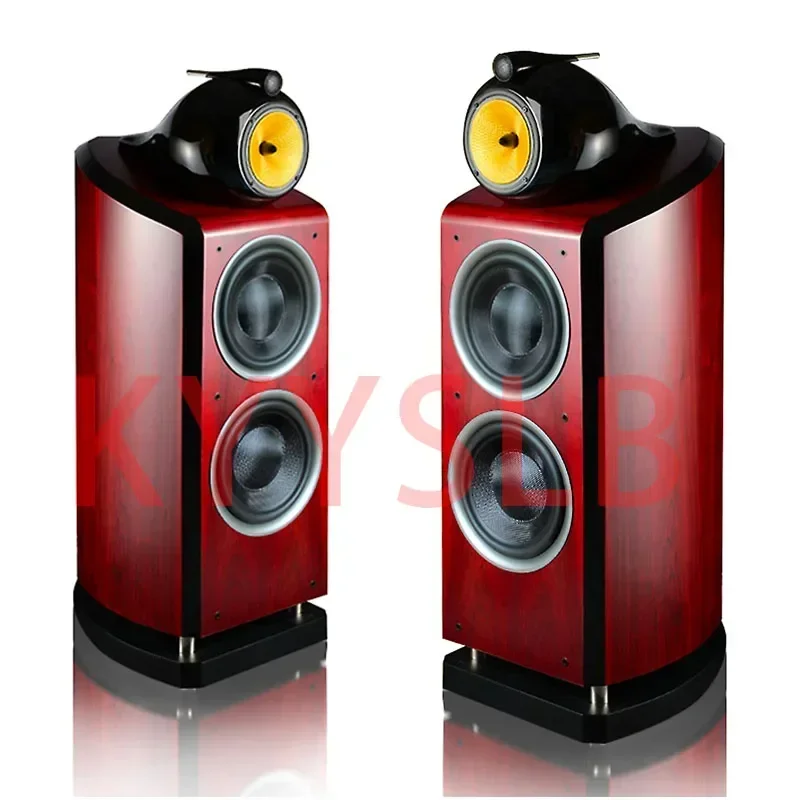 300W 10-inch High Power Three-way 4-unit High-end Passive Speaker Home Theater Floor Speaker Large Bass Speaker High Fidelity