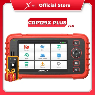 X-431 LAUNCH CRP129X PLUS OBD2 Scanner Auto Code Reader Car Diagnostic Tools Automotive Diagnost Scan Diagnosis Free Update