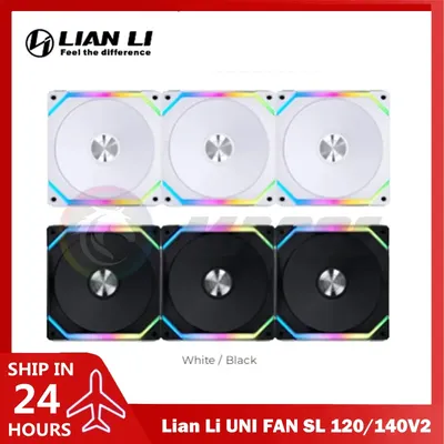 Lian Li UNI FAN SL V2 SL120 SL140 Evolution Upgrade Version ARGB Fan Kit L-Connect 3 Control 1 / 3 Pack