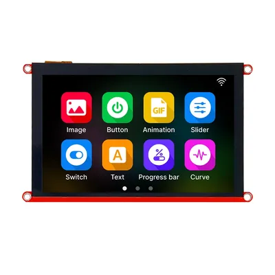 GUITION HMI interface screen 5.0 inch capacitive touch IPS or without touch 800x480 400MHz dominant frequency software editing