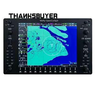 Wefly G1000 Audio Panel MFD PFD Flight Simulator Multi Function Display+Stand 10.4-inch LCD Compatible with X-Plane11/MSFS2020