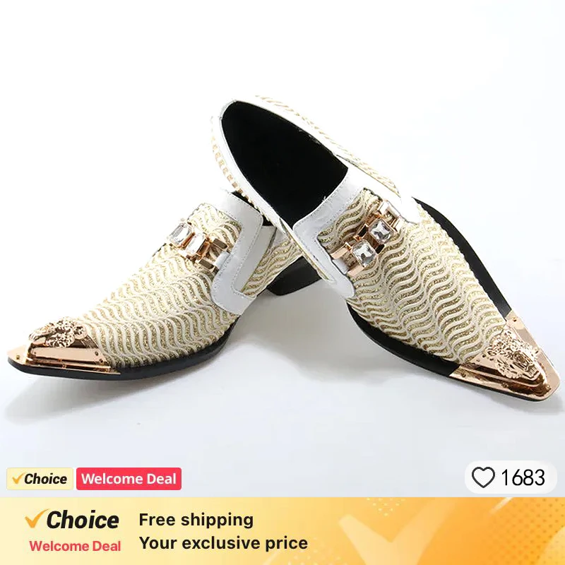 Luxurious Mens Casual Shoes Fashion Low Heel Men
