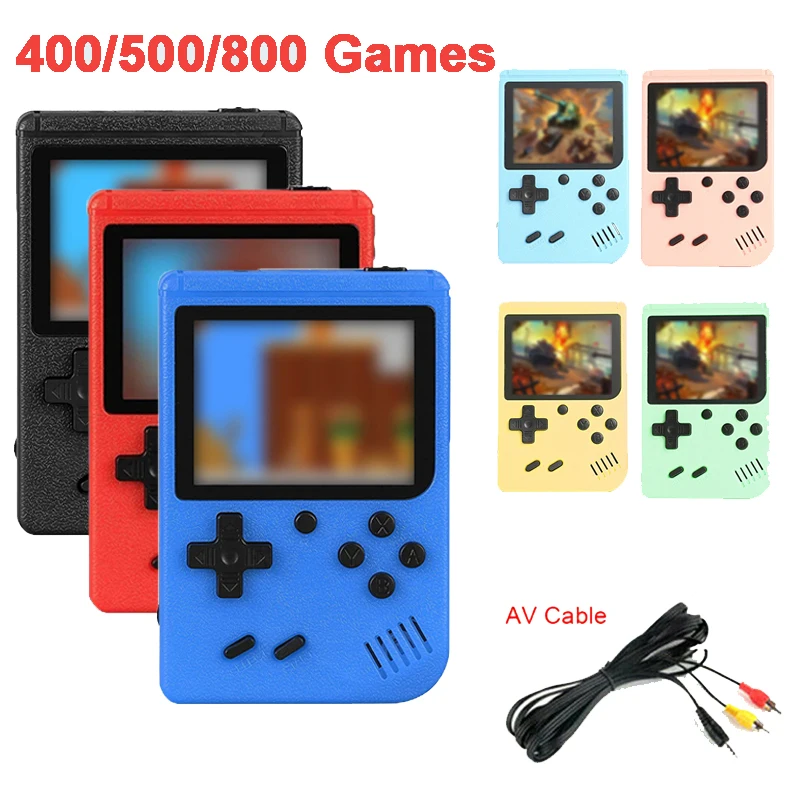 Built-in 400/500/800 Classic games arcade retro Console games console for Game boy Emulator TV Video Game Handheld Game Player