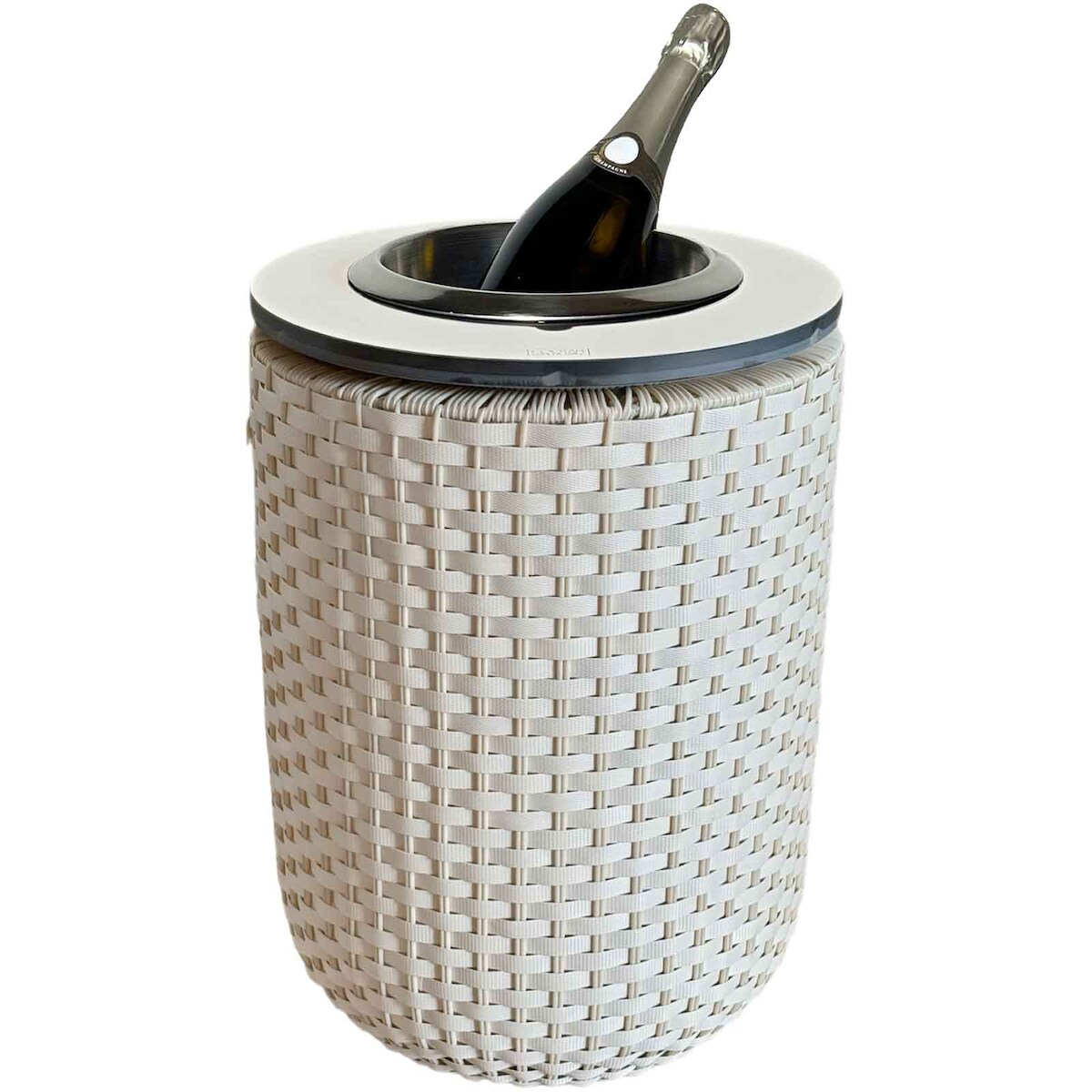 COOTAB Cooler Table LONDON 4-in-1 Loungetisch mit Edelstahl-Kühler - Champagner Image