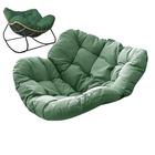 GYCS Outdoor Indoor Patio Rocking Chair Replacement Cushion, Rocking Chairs Cushions Rattan Waterproof, Egg Chair Cushion for Garden, Papasan Chair, Lounge Chair (Cushion Only),dark green,125 x135cm