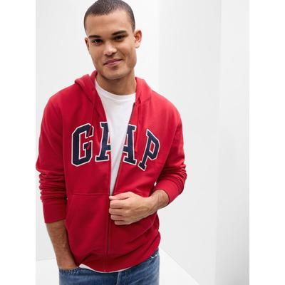 Gap Red Zip Up Arch Logo Hoodie