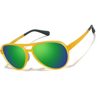 Zenni Aviator Glasses Yellow Plastic Full Rim Frame