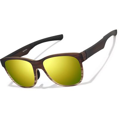 Zenni Sporty Square Glasses Brown Plastic Full Rim Frame
