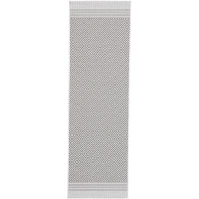 Teppich CARPETFINE "Boho 103, auch als Läufer erhältlich", beige, B:75cm H:4mm L:200cm, Polypropylen, Teppiche, robustes Flachgewebe, Sisal Optik, UV-beständig, In- und Outdoor Image