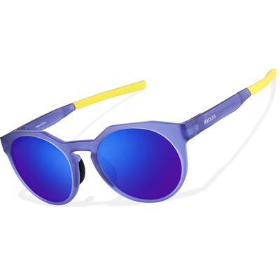 Zenni Geometric Glasses Blue Plastic Full Rim Frame
