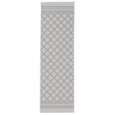 Teppich CARPETFINE "Boho 104, auch als Läufer erhältlich", beige, B:75cm H:4mm L:200cm, Polypropylen, Teppiche, robustes Flachgewebe, Sisal Optik, UV-beständig, In- und Outdoor Image