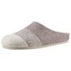 Clog ANISTON SHOES "Panal", Damen, Gr. 36, grau (taupe, beige meliert), Textil, gestreift, klassisch, Schuhe, Hausschuh, Homeslipper in Patchwork-Optik