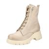 Schnürstiefelette PAUL GREEN "Paul Green Stiefelette Nubukleder", Damen, Gr. 40, beige (beige, grau), Nubukleder, casual, Schuhe