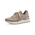 Sneaker TAMARIS "Tamaris Sneaker Textil", Damen, Gr. 37, weiß (ivory), Textil, casual, Schuhe