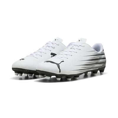 Fußballschuh PUMA "ATTACANTO II FG/AG", Gr. 42,5, schwarz-weiß (puma weiß, puma schwarz), Synthetik, bedruckt, sportlich, Schuhe, für Rasenplätze Image