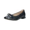 Ballerina CAPRICE "Caprice Ballerinas Nappaleder", Damen, Gr. 36, blau (dunkelblau), Nappaleder, casual, Schuhe