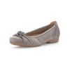 Ballerina GABOR COMFORT "Gabor Comfort Ballerinas Nubukleder", Damen, Gr. 38, fumo, Nubukleder, casual, Schuhe