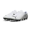 Fußballschuh PUMA "ATTACANTO II FG/AG", Gr. 47, schwarz-weiß (puma weiß, puma schwarz), Synthetik, bedruckt, sportlich, Schuhe, für Rasenplätze