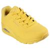 Wedgesneaker SKECHERS "UNO STAND ON AIR", Damen, Gr. 42, gelb, Lederimitat, sportlich, Schuhe, Freizeitschuh, Halbschuh, Schnürschuh weich gepolsterte Innensohle