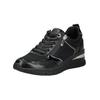 Sneaker TAMARIS "Tamaris Sneaker Lederimitat/Textil", Damen, Gr. 40, gold (schwarz, gold), Lederimitat, Textil, casual, Schuhe