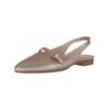 Slingpumps GABOR "Gabor Ballerinas Leder", Damen, Gr. 37,5, puder, Leder, casual, Schuhe