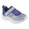 Sneaker SKECHERS "MICROSPEC ADVANCE", Kinder, Gr. 23, blau (navy, grau), Lederimitat, Textil, sportlich, Schuhe, Babyschuh mit zusätzlichem Gummizug, Größenschablone zum Download