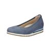Ballerina GABOR COMFORT "Gabor Comfort Ballerinas Nubukleder", Damen, Gr. 38, blau, Nubukleder, casual, Schuhe