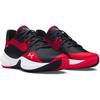 Laufschuh UNDER ARMOUR "UA Lockdown 7 Low", Gr. 47, rot, schwarz, weiß, Leder, Textil, Synthetik, sportlich, Schuhe