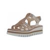Keilsandalette GABOR "Gabor Sandalen Leder", Damen, Gr. 38, puder, Leder, casual, Schuhe