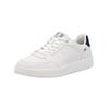 Sneaker RIEKER "Rieker Sneaker Glattleder", Herren, Gr. 44, blau (weiß, blau), Glattleder, casual, Schuhe