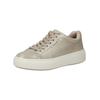 Sneaker TAMARIS "Tamaris Sneaker Leder", Damen, Gr. 40, beige (champagne), Leder, casual, Schuhe