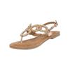 Riemchensandale LAZAMANI "Lazamani Sandalen Leder/Textil", Damen, Gr. 40, orange (peach), Leder, Textil, casual, Schuhe