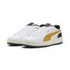 Sneaker PUMA "Court Classico Sneakers Erwachsene", Gr. 48, weiß archive gold schwarz gelb, Obermaterial: Synthetik, Textil; Futter: Textil; Innensohle: Textil; Laufsohle: Gummi, Schuhe